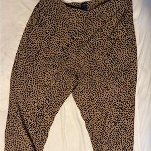 J. Crew Tan and Black Patterned Jamie Pants